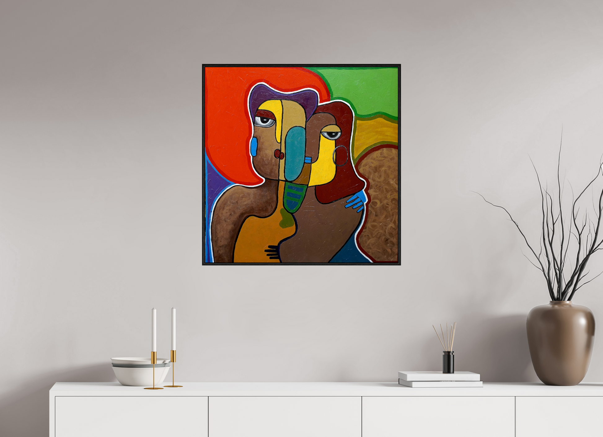 70 x 71 cm, Fine Art Print On Alu-Dibond The World Around Us - Fine Art Print On Alu-Dibond