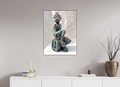 60 x 80 cm, Fine Art Print On Alu-Dibond Framed With Artbox Brown Nostalgia - Fine Art Print On Alu-Dibond