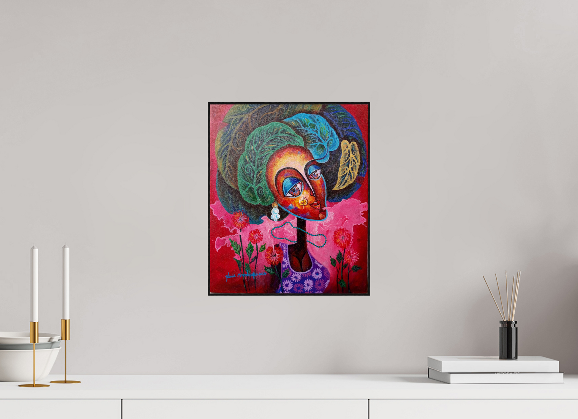 30 x 35,9 cm, Fine Art Print On Alu-Dibond Framed With Artbox Black Journey Of Imperfection I - Fine Art Print On Alu-Dibond