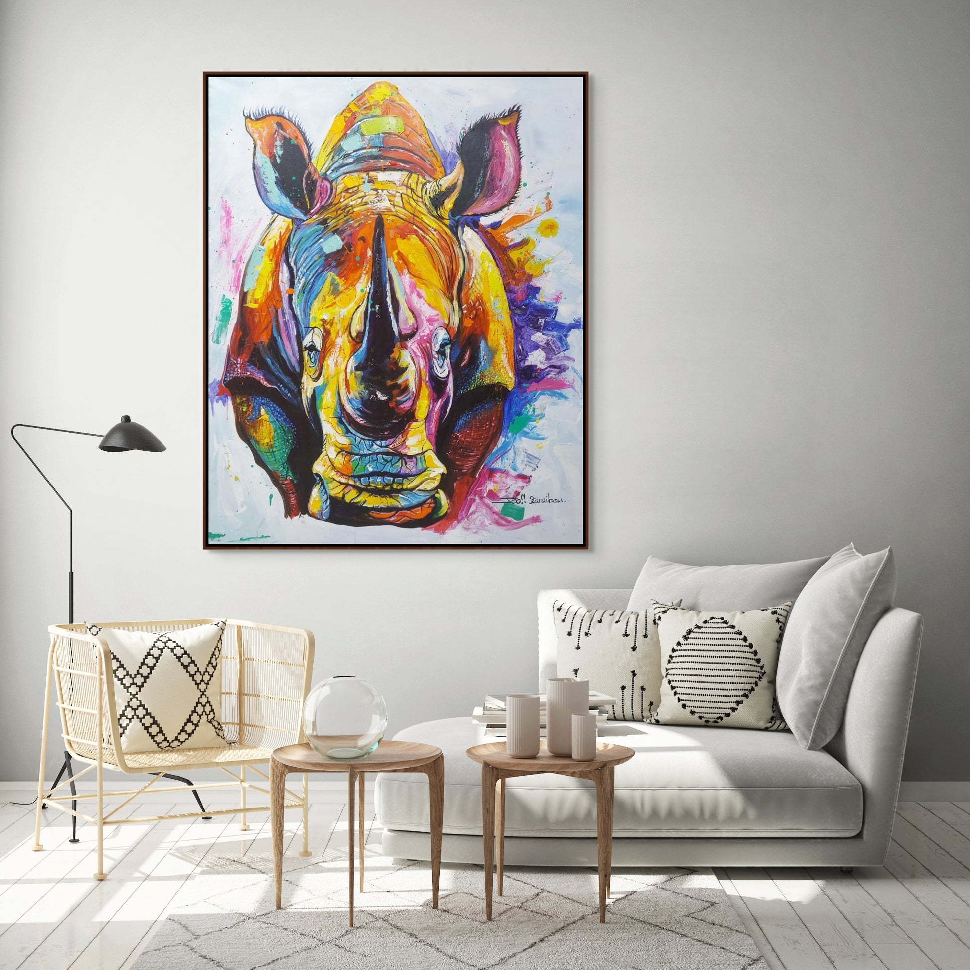 Forged By Heart 3: Acryl Animal Painting By Jonanthan Leo Kibiki