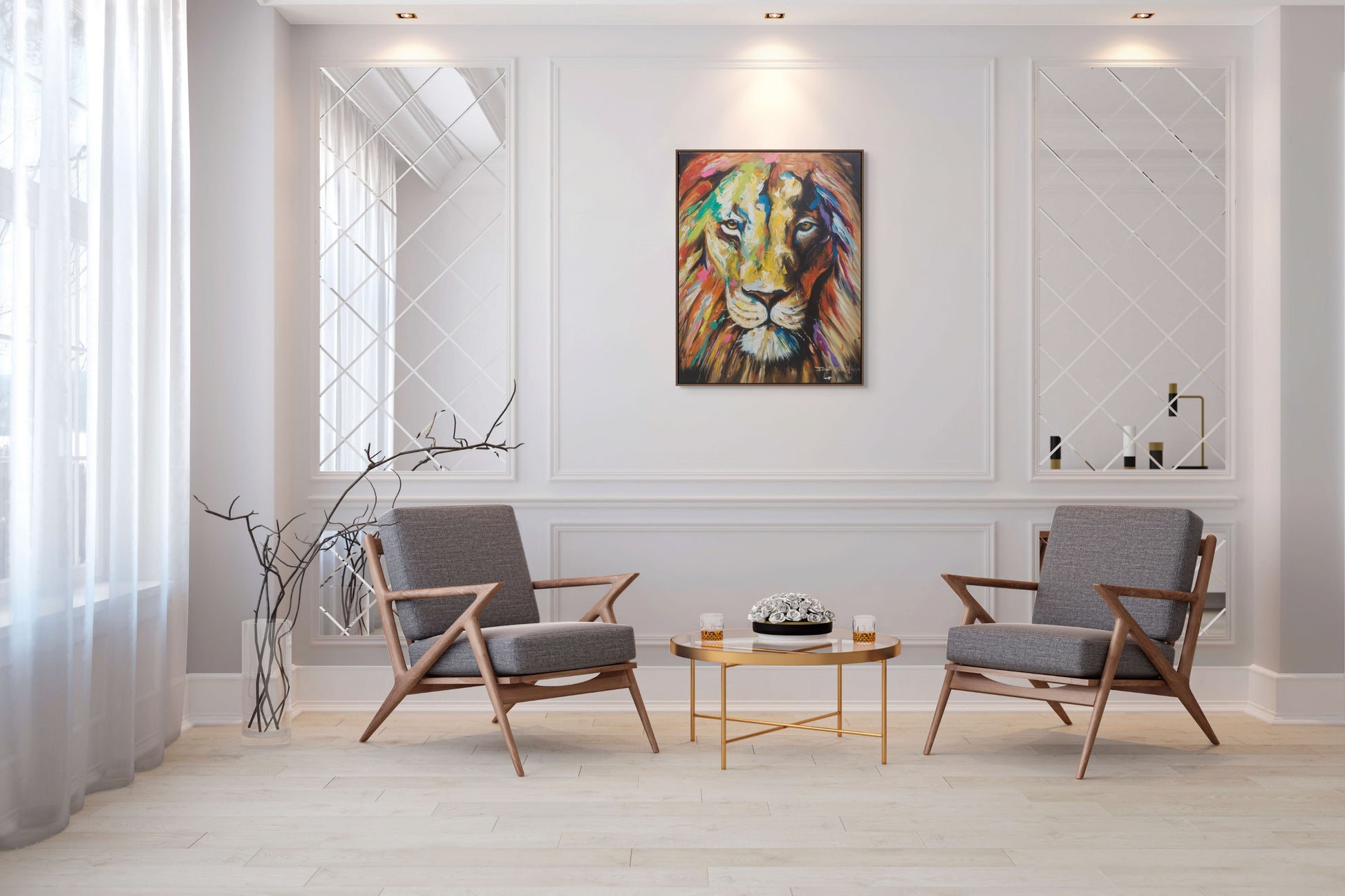 Forged By Heart 4: Acryl Animal Painting By Jonathan Leo Kibiki