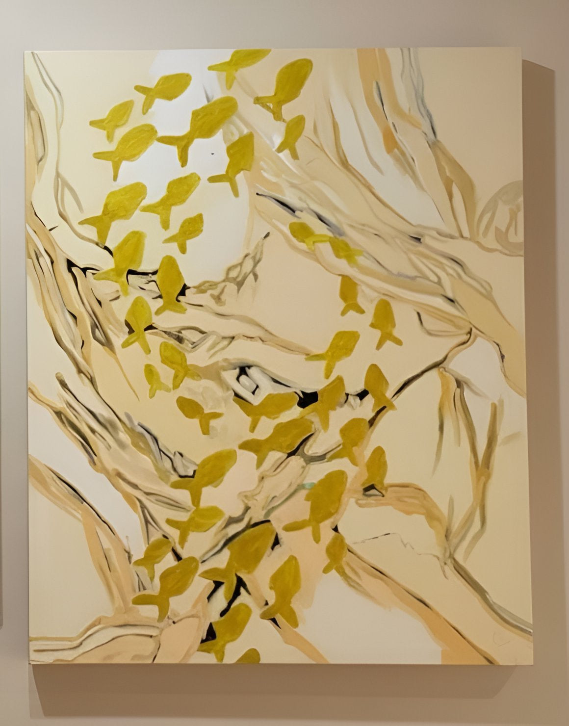 The Ocean and the Golden Fish : African Oil Painting by Gilles Samen