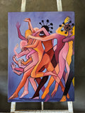 : African Oil Painting by Gilles Samen