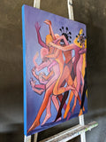 : African Oil Painting by Gilles Samen