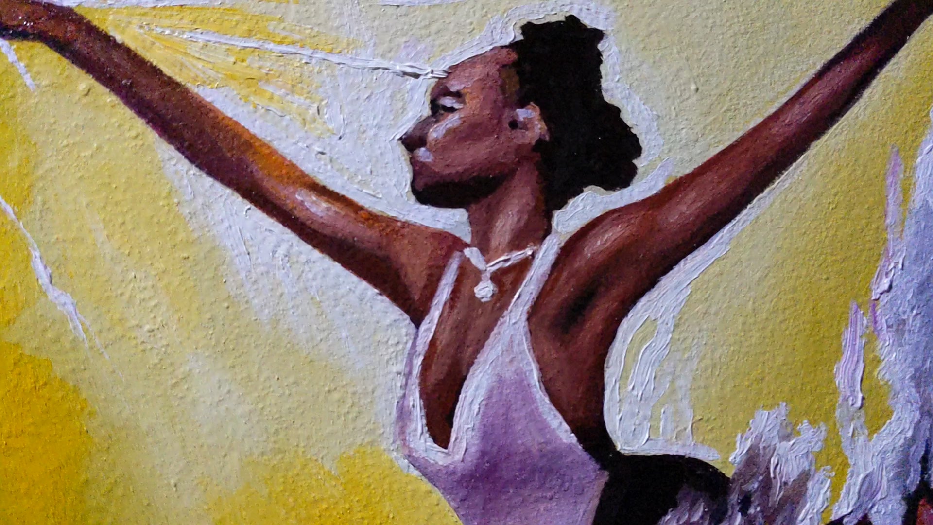 Vital Harmony : African Oil Painting by Gilles Samen