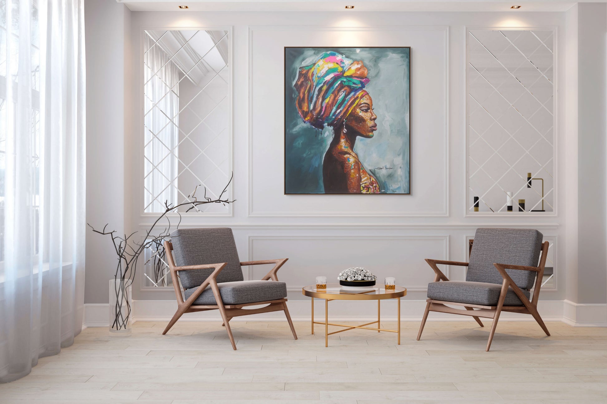 The Other Side: Acryl Painting By Jonathan Leo Kibiki