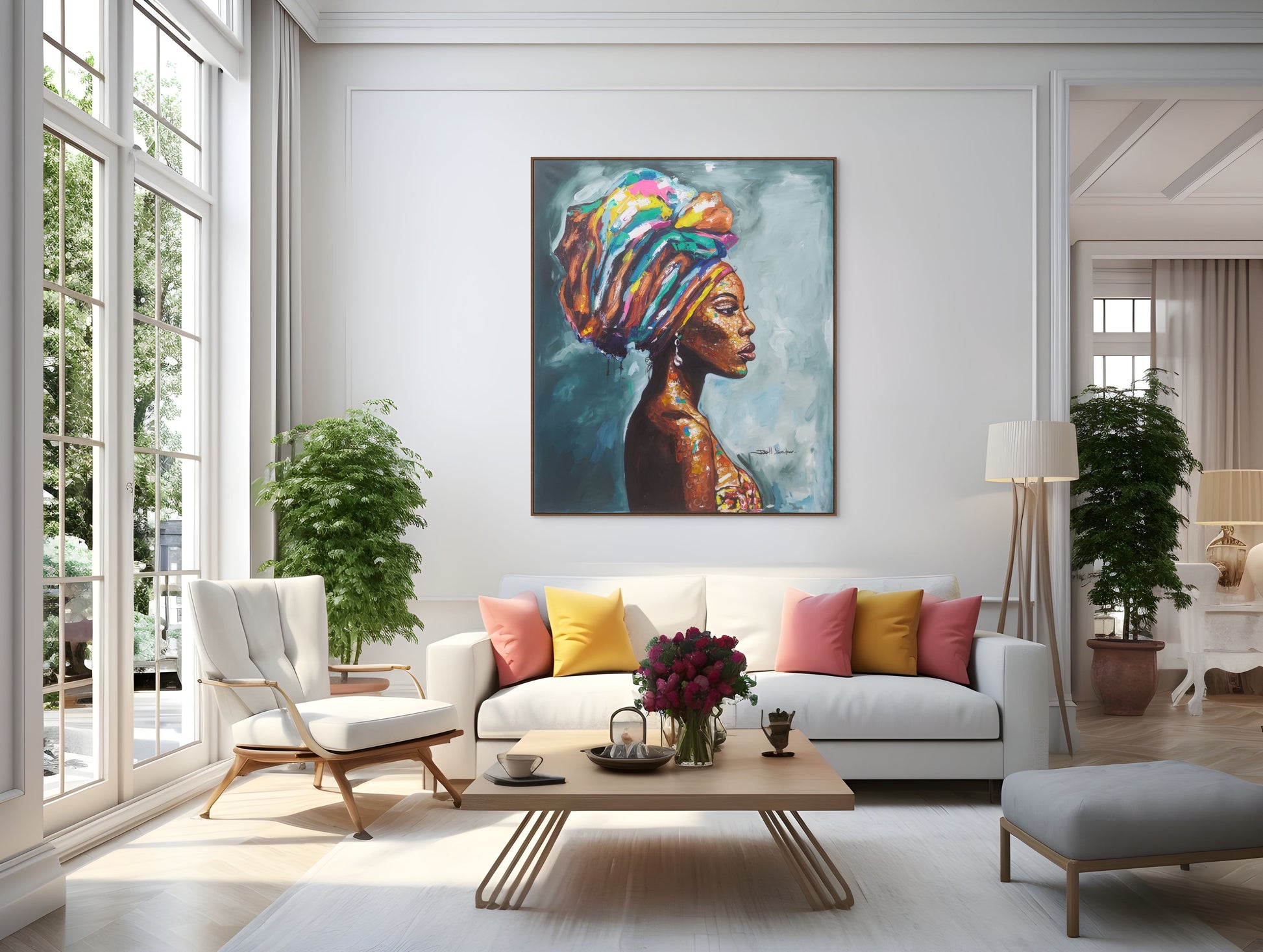 The Other Side: Acryl Painting By Jonathan Leo Kibiki