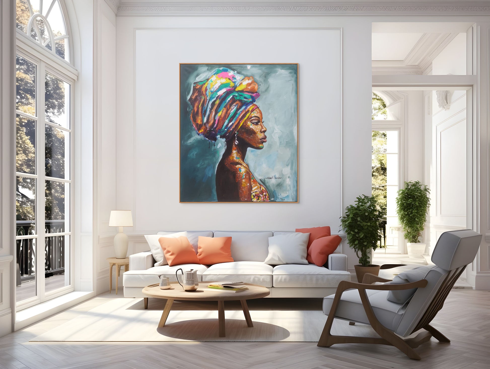The Other Side: Acryl Painting By Jonathan Leo Kibiki
